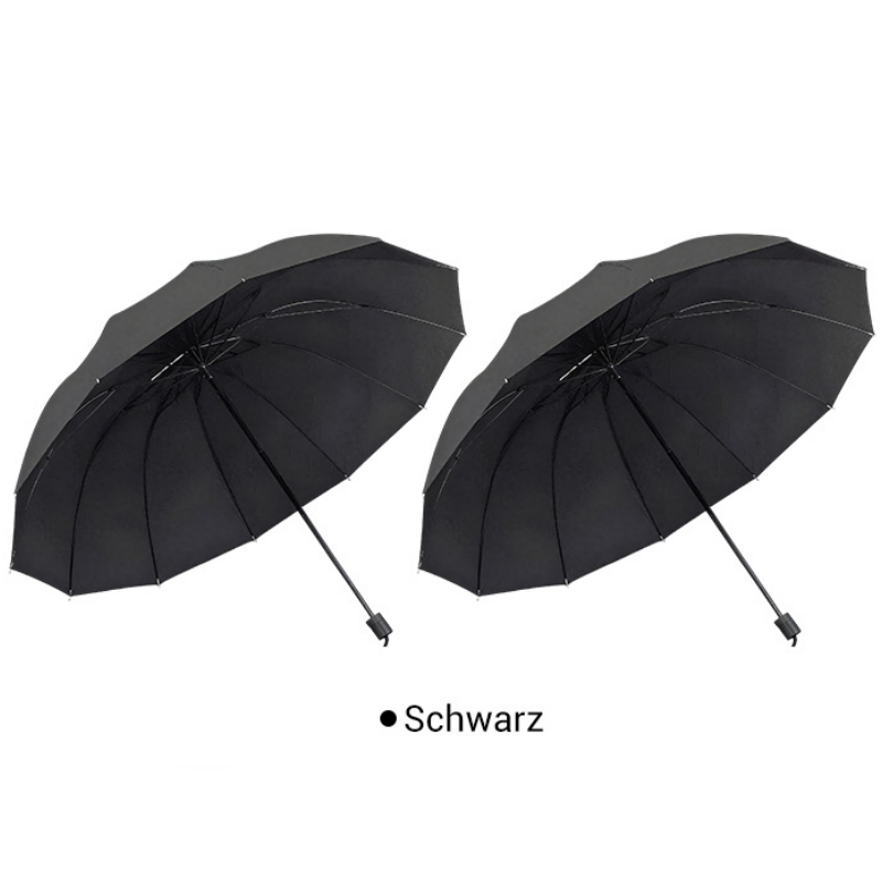 Stay Dry Instantly! No-Flip 12-Rib Reverse Windproof Umbrella