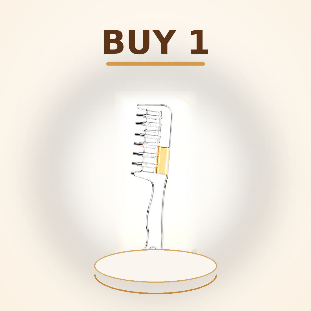 Apply Scalp Serum Instantly! Precision Applicator Comb