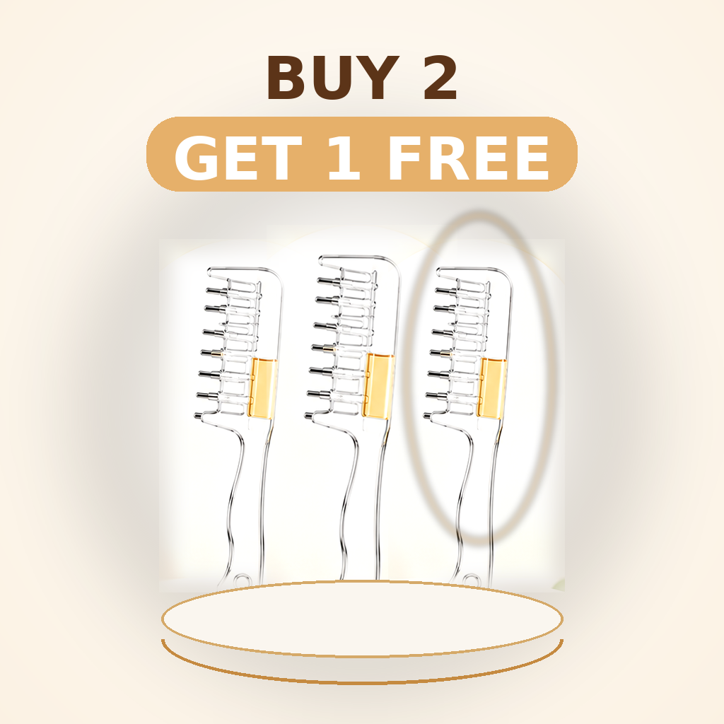 Apply Scalp Serum Instantly! Precision Applicator Comb
