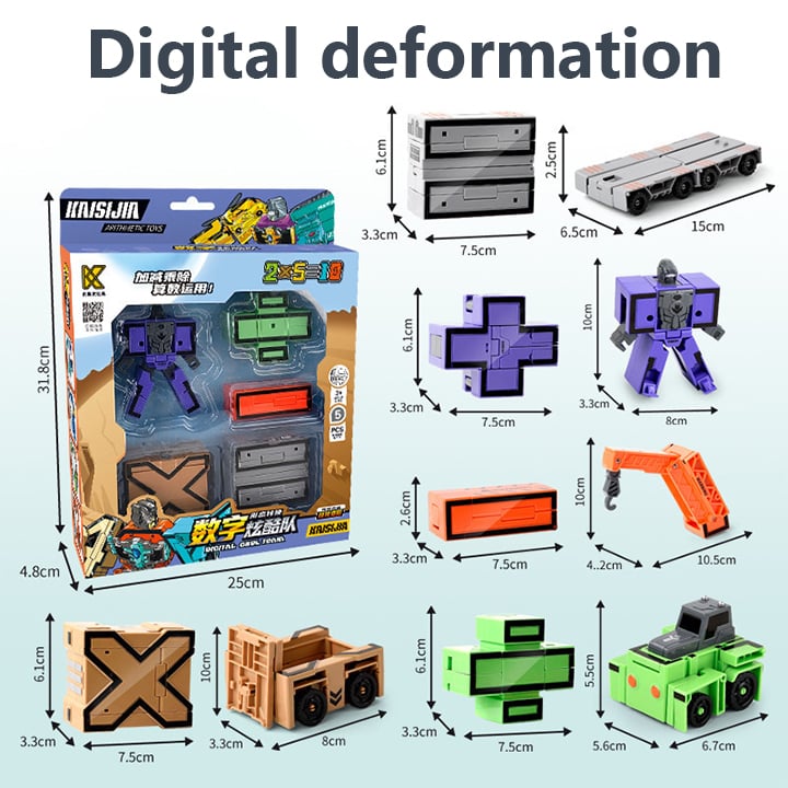 🔥2023 Hot Sale🔥Toy Deformation Number Transform Robot
