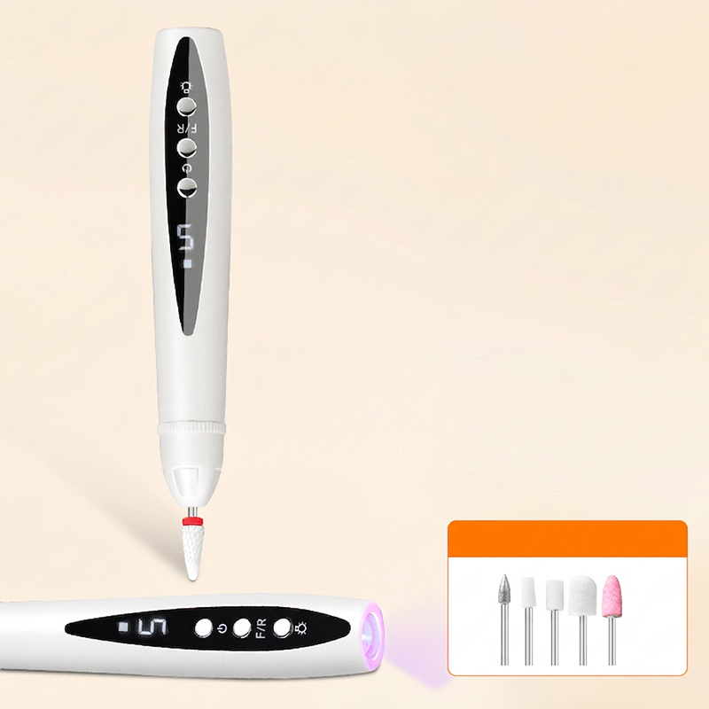 2-in-1 Electric Nail Drill with UV Gel Light Portable Manicure Pedicure Kit