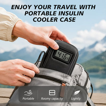 Keep Meds Cool Instantly! No-Worry Temp-Display Travel Case