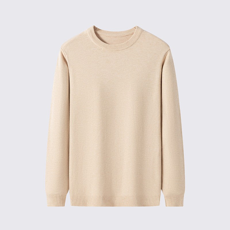🔥2026 Hot Sale 50% Off🔥Plain knitted basic crew neck shirt for men