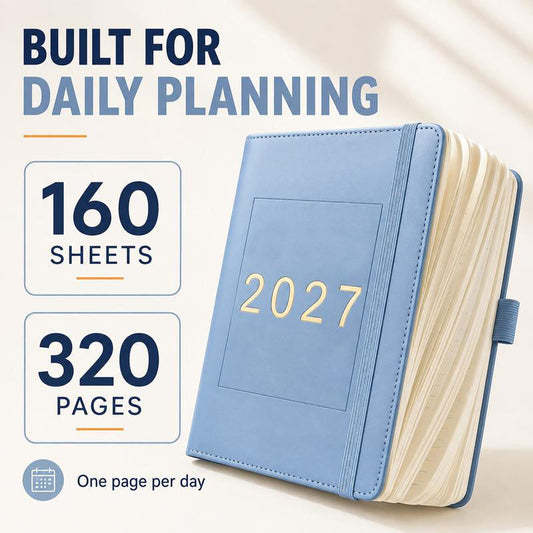 Plan Every Day Instantly! No-Clutter A5 Daily 2027 Planner