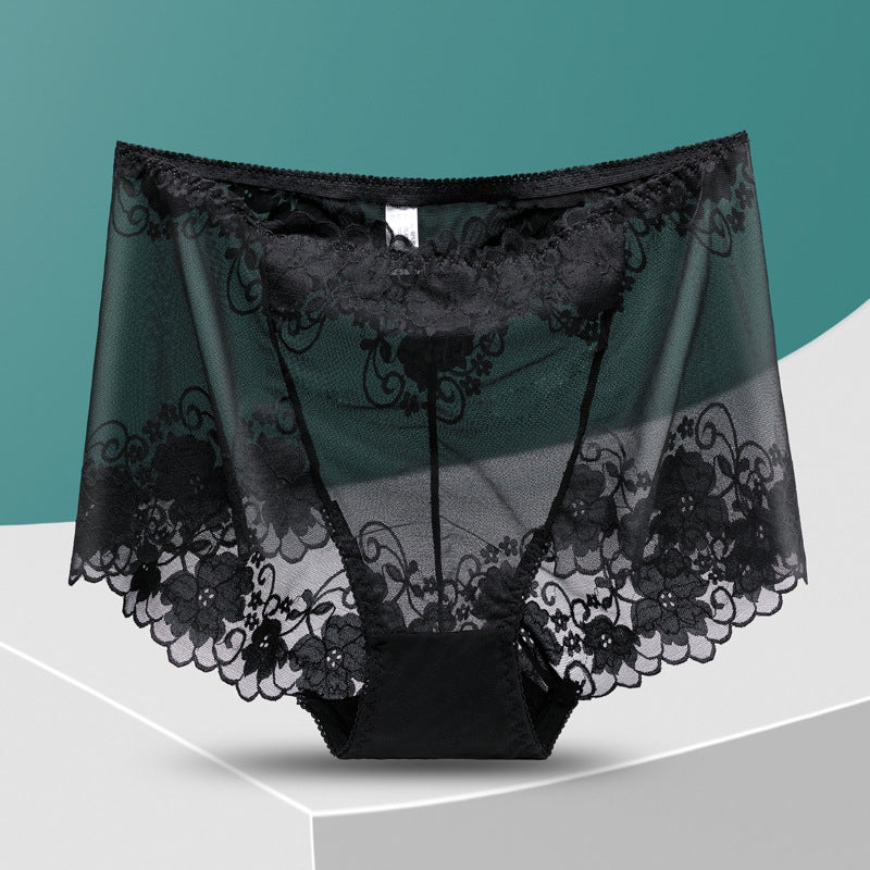 Women's Hand-Crocheted Lace High-Rise Boxer Briefs