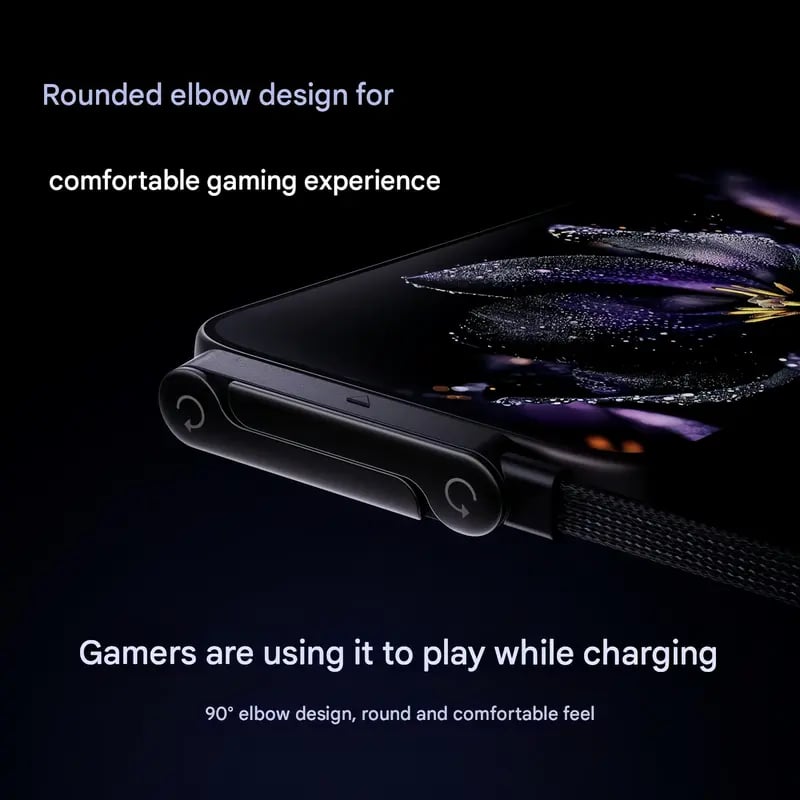 Charge & View Instantly! No-Slip 240W Foldable Stand Cable