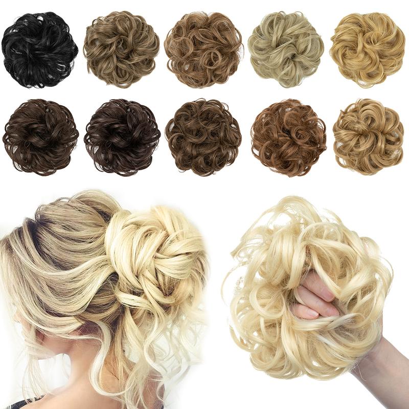 BUY 1 GET 1 FREE+Small gifts!🎁💗Messy Curly Hair Bun Scrunchie Extensions