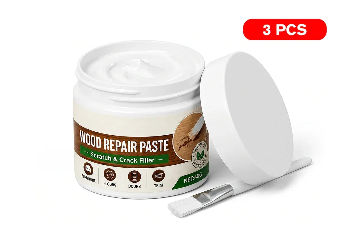 🥳2026 HOT SALE🛡️🪑 Furniture & Floor Repair Paste – Works on tables, cabinets & wooden floors. Covers scuffs & peeling. No more ugly scratches! 🏠✅