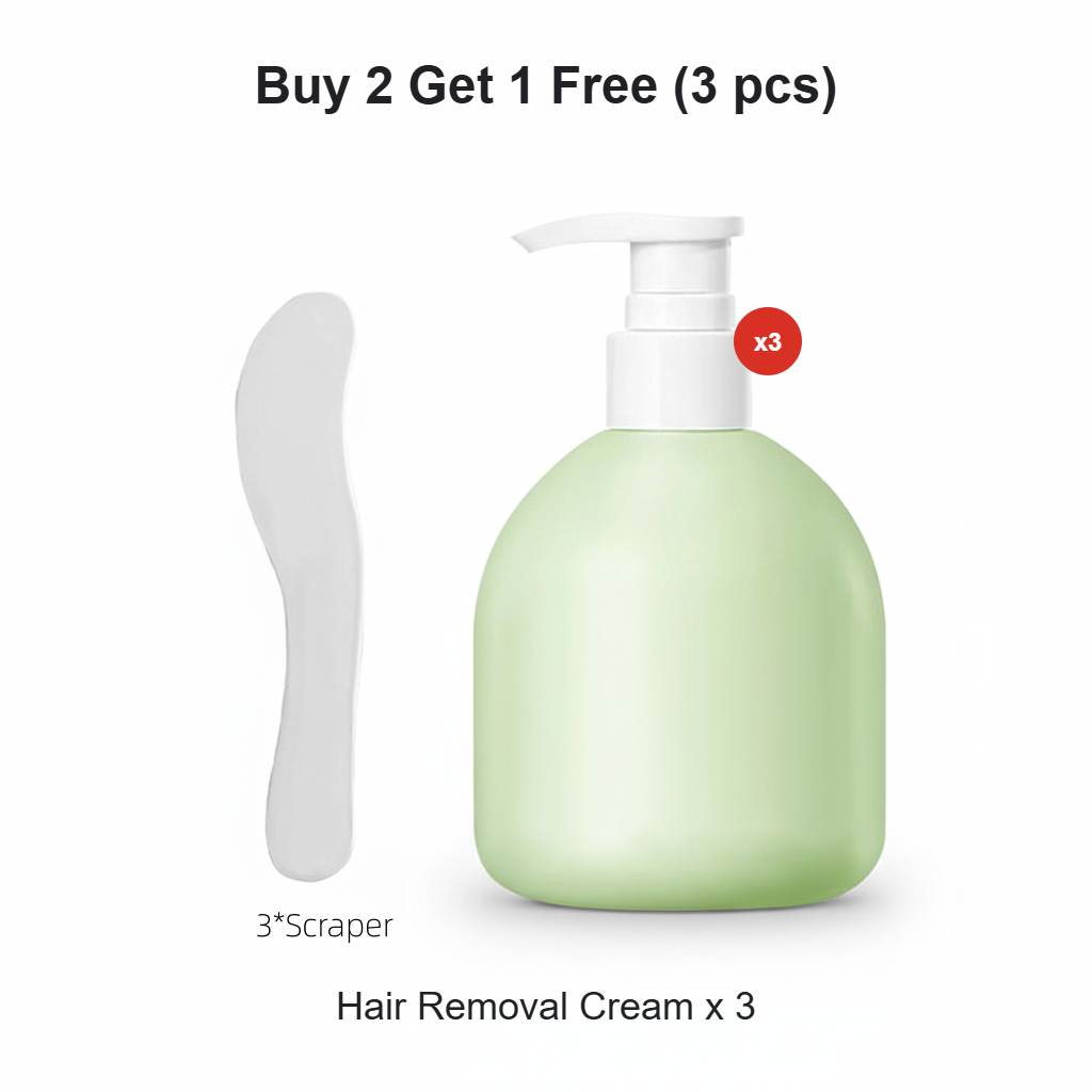💥Large-size hair removal cream Gentle and non-irritating hair removal cream set (hair removal cream + razor) | Limited-time offer 🎁