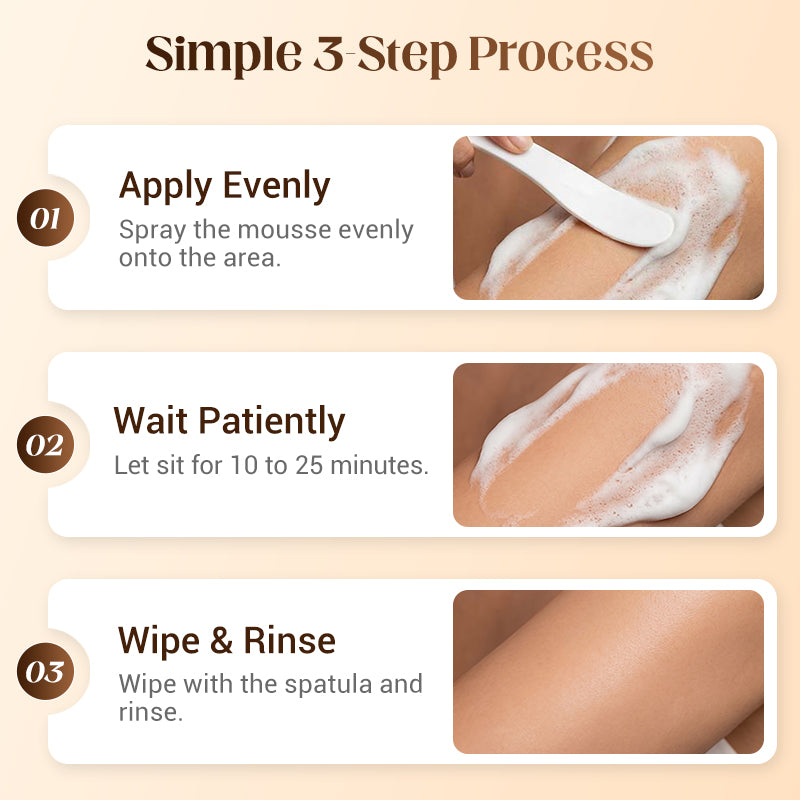 ❤️Pain‑Free Bikini Hair Removal Cream, Hypoallergenic for Sensitive Skin, Aloe Hyaluronic Acid Citrus Scent, Men & Women
