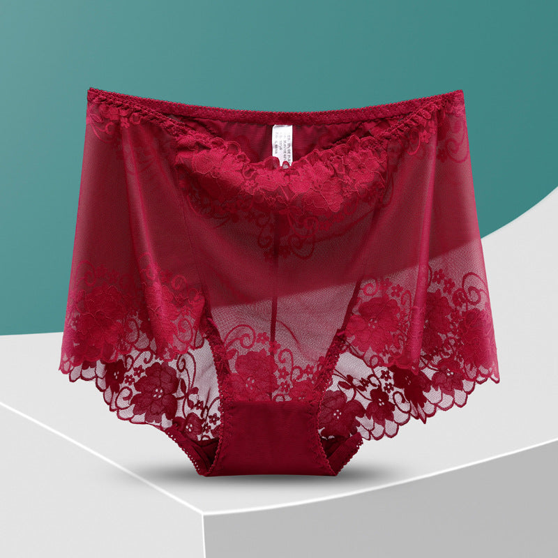 Women's Hand-Crocheted Lace High-Rise Boxer Briefs