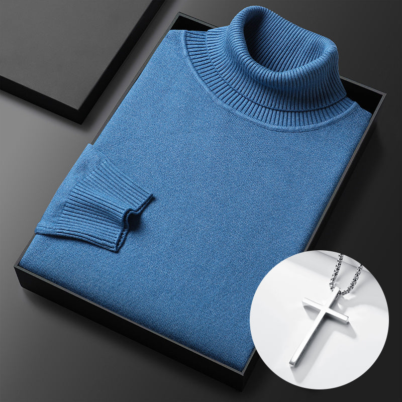 🔥HOT SALE-50% OFF ✨Men's Solid Color Premium Turtleneck Sweater