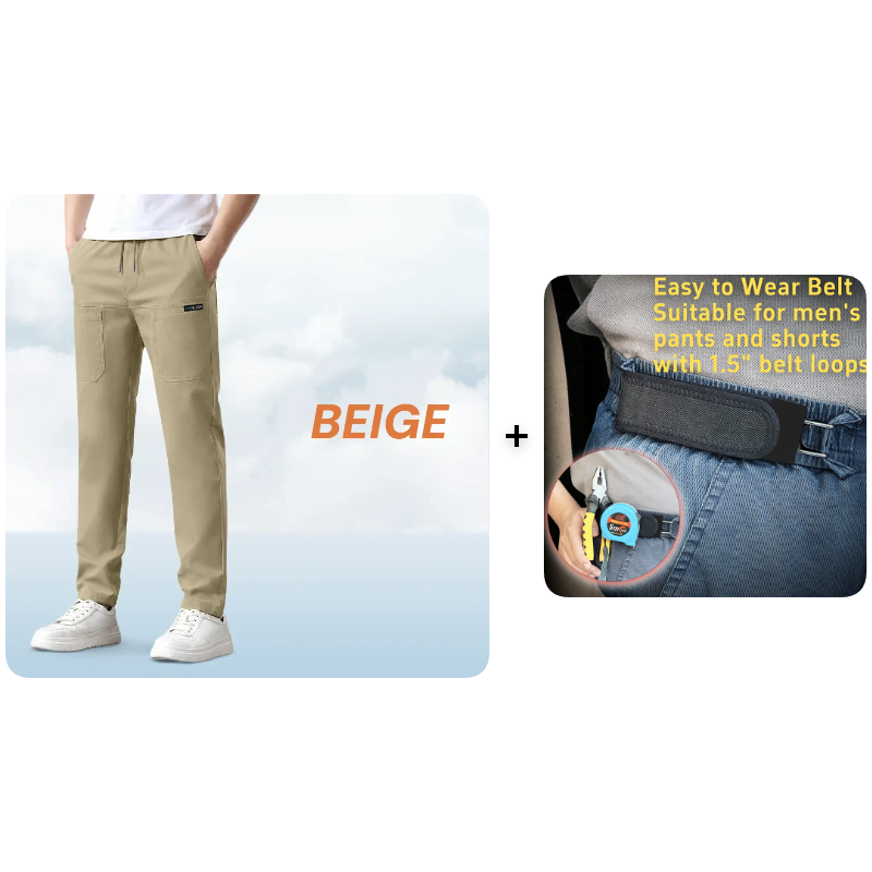 Stretch Fabric, Multi-Pocket & Water-Repellent & Breathable