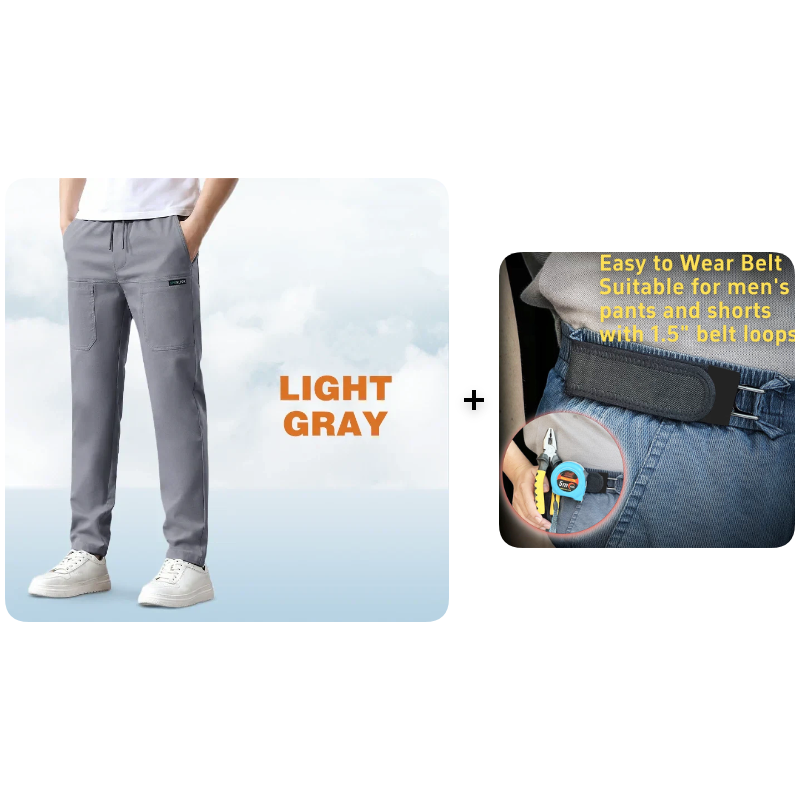Stretch Fabric, Multi-Pocket & Water-Repellent & Breathable