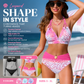 ⚡50K+ SOLD💕Gradient Leopard Print High-Waisted Bikini Set
