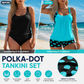 🏖️Summer Hot Sale- 50% OFF👙Women's Polka Dot Two Piece Swimsuit✨