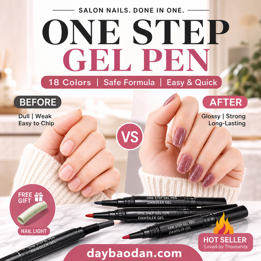 💅 Limited Time Buy 1 Get 1 Free 3-in-1 Gel Nail Pen Kit – Easy One-Step & 18 Colors