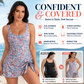 👙 50% OFF NOW!✨ Women's Tummy Control Tie Knot Swimsuit with Skirt – Full Coverage & Built-in Bra – Summer Essential 🌊