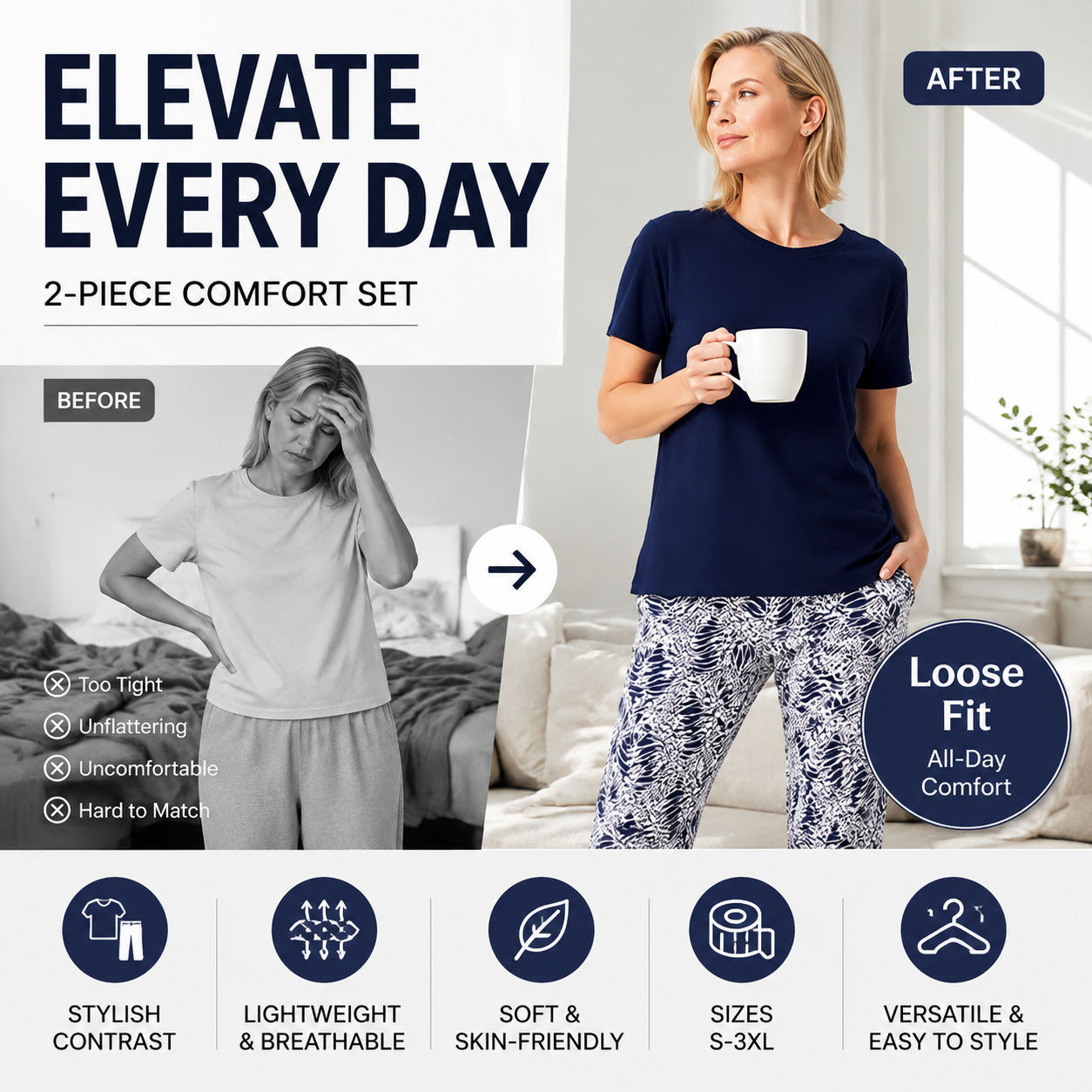 ⏳ Limited time 49% off! 🔥Casual two-piece for women