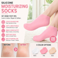 Only $8.9 BOGO！While Supplies Last📢Silicone Moisturizing Heel Socks – Anti-Slip & Cracked Skin Repair