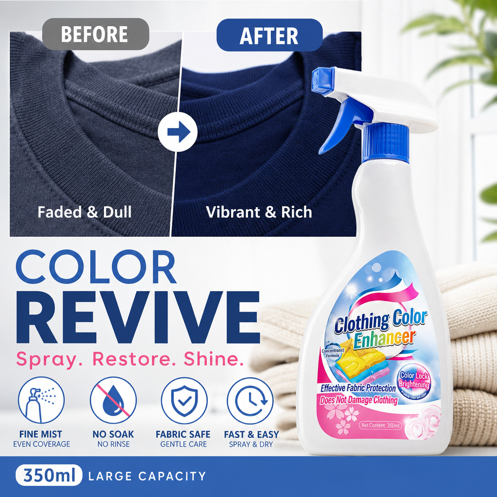 Limited Time 🔥Fabric Color Restorer Spray – Instant Revival, Gentle on All Colors