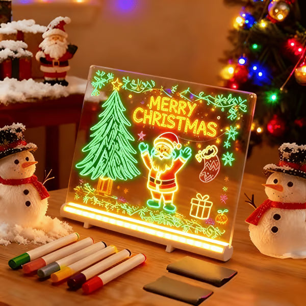 Create Glowing Art Instantly! LED Acrylic Drawing Board