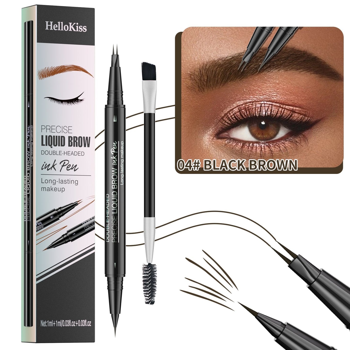 🔥HOT SALE 50% OFF🏆#1 Bestselling🏆2-in-1 Waterproof Eyebrow Pen (🔥Buy 2 Free Shipping)