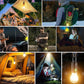 Light Up Camping Instantly! USB-C Rechargeable Vintage Hanging Lantern