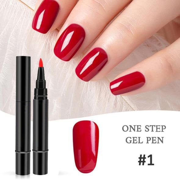 3-in-1 Gel Nail Pen – One Step, No Base or Top Coat Needed
