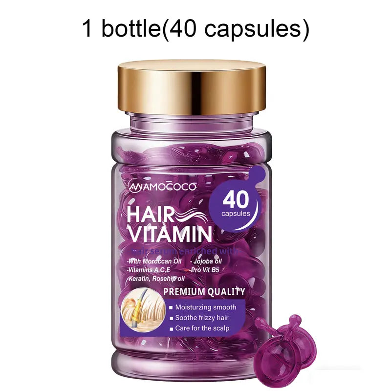 🌿Capsule Hair Oil – Instant Frizz Control & Shine