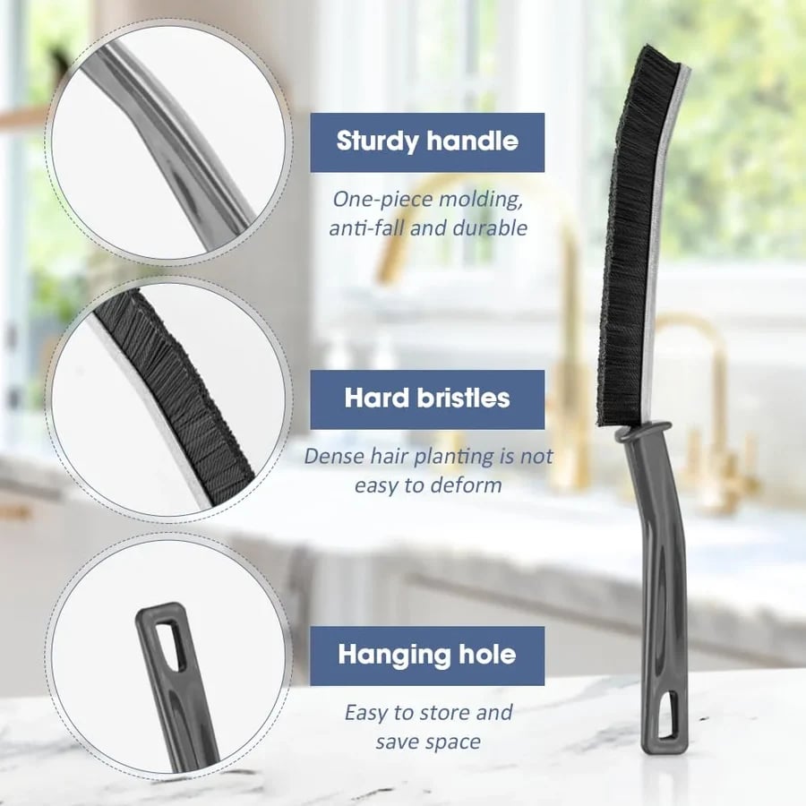 📢📢Stiff-Bristle Crevice Cleaning Brush