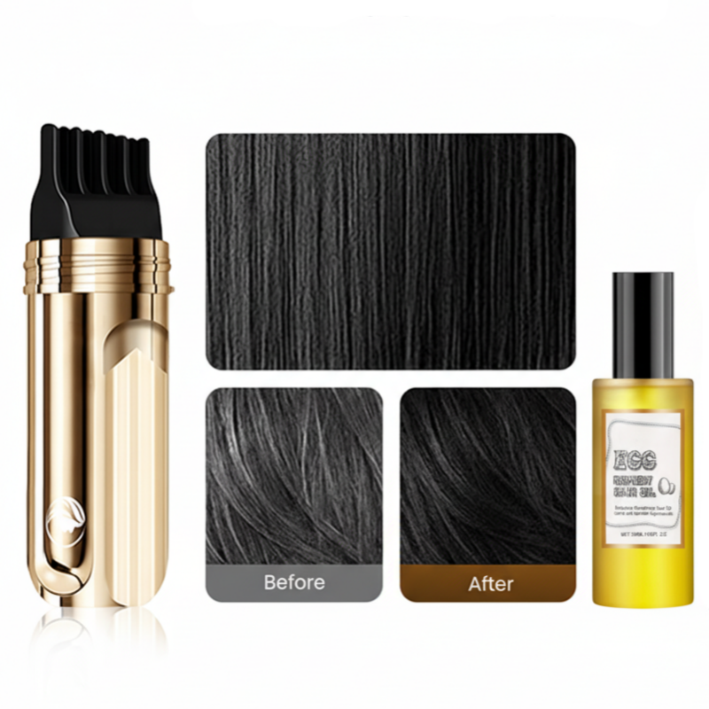 ⏳Time-Limited Special⏰2-in-1 Convenient Hair Dye Comb For Gray Hair