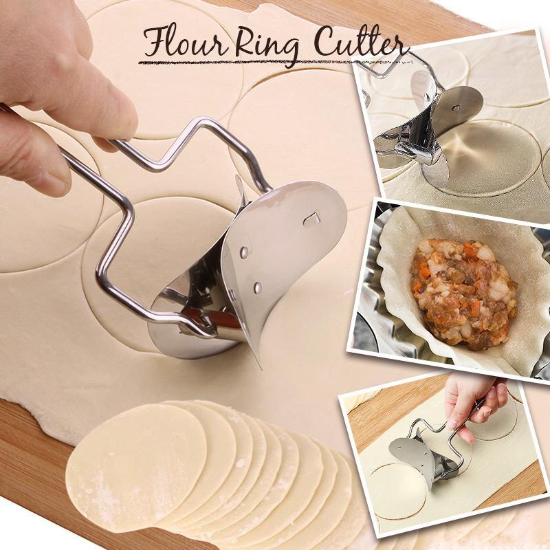 Shape Dumplings Instantly! No-Stick Stainless Mold & Dough Cutter