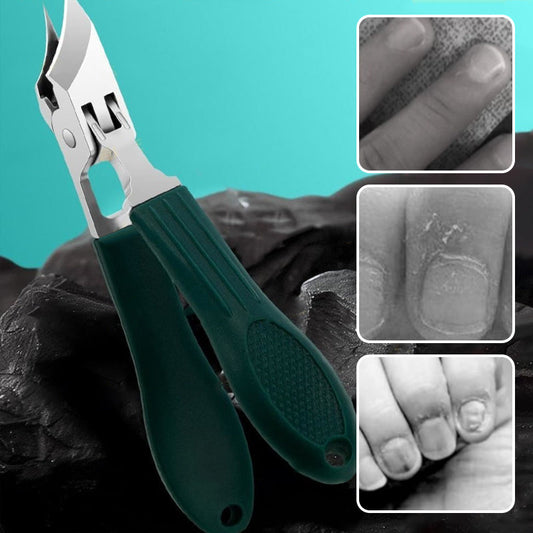 🔥 Splashproof 25° Beveled Edge Nail Clippers 3-Piece Set