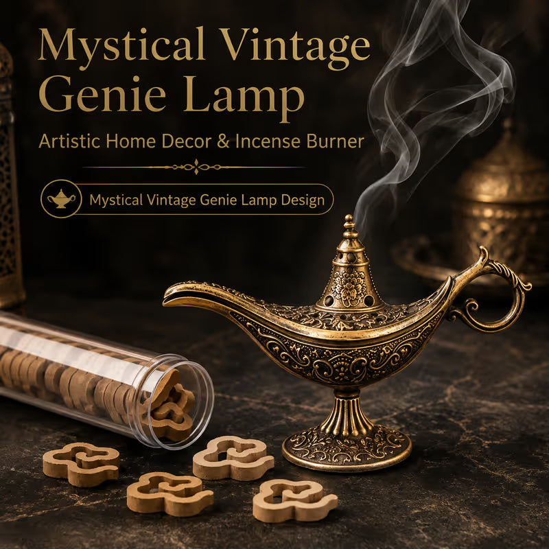 Add Magic Instantly! No-Ash Retro Alloy Incense Burner