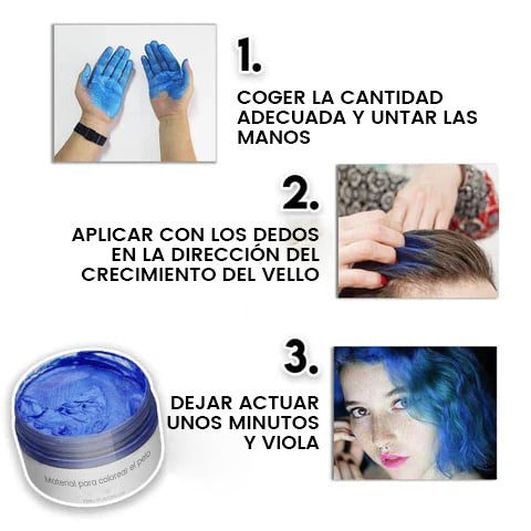 Vibrant Temporary Hair Color Cream – No-Damage & Easy Wash-Out