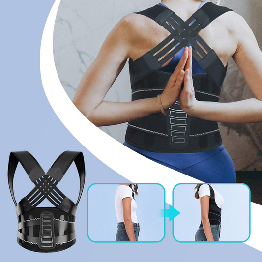 Straighten Your Posture Instantly! 4-Bar Adjustable Back Support