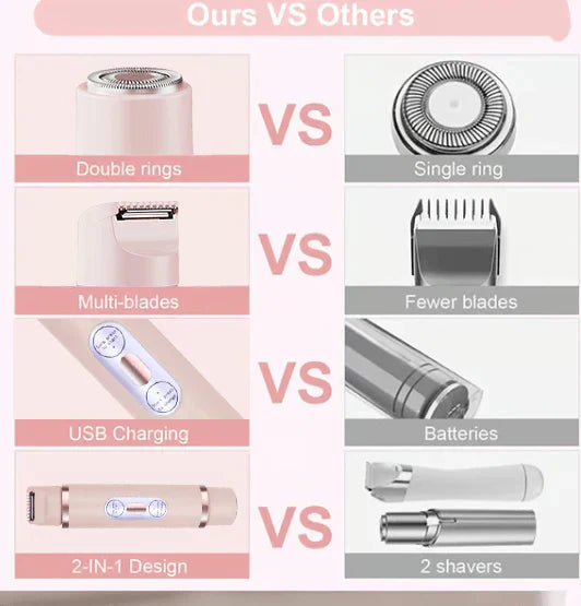 🔥Christmas Limited-Time Offer: 50% OFF!!!🔥2-In-1 Women's Electric Cordless Shaver