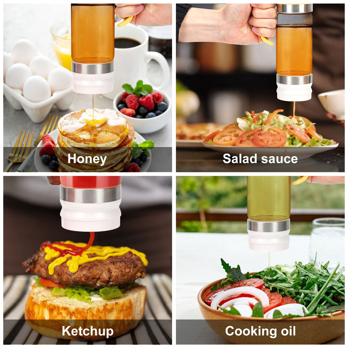 Stop Sticky Mess Instantly! No-Drip Glass Honey Dispenser