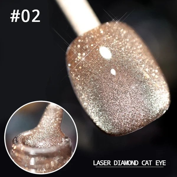 💅Laser Diamond Cat Eye Nail Polish💎
