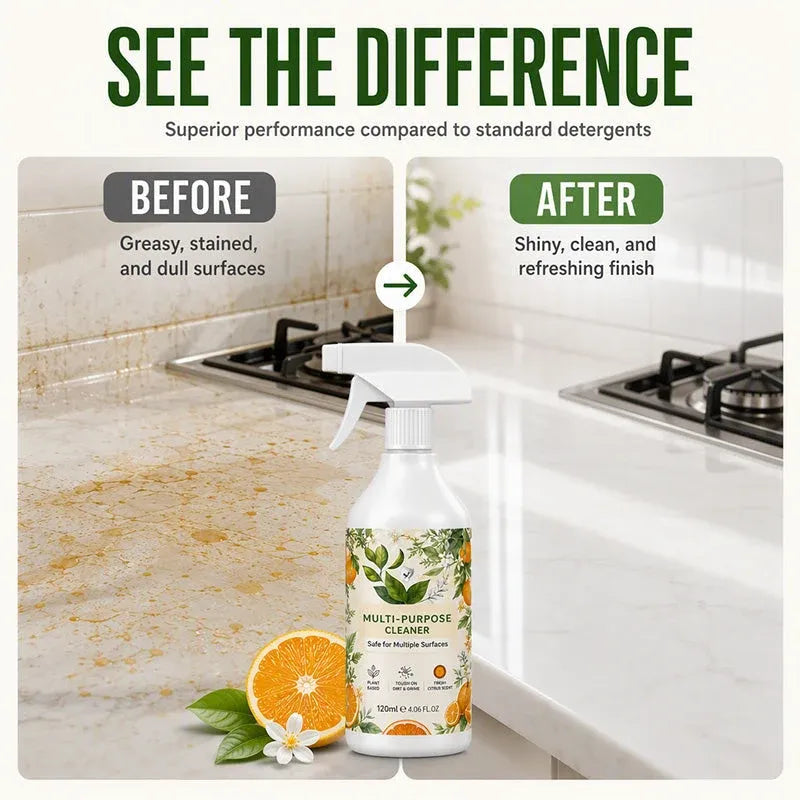 ⏳🔥LIMITED-TIME 50% OFF! ⏰🧴🧽 Plant-Based Multi-Cleaner – Cuts Through Tough Buildup Fast