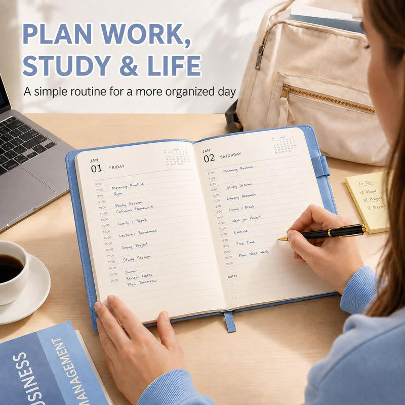 Plan Every Day Instantly! No-Clutter A5 Daily 2027 Planner