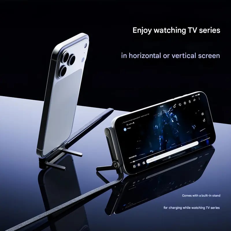 Charge & View Instantly! No-Slip 240W Foldable Stand Cable