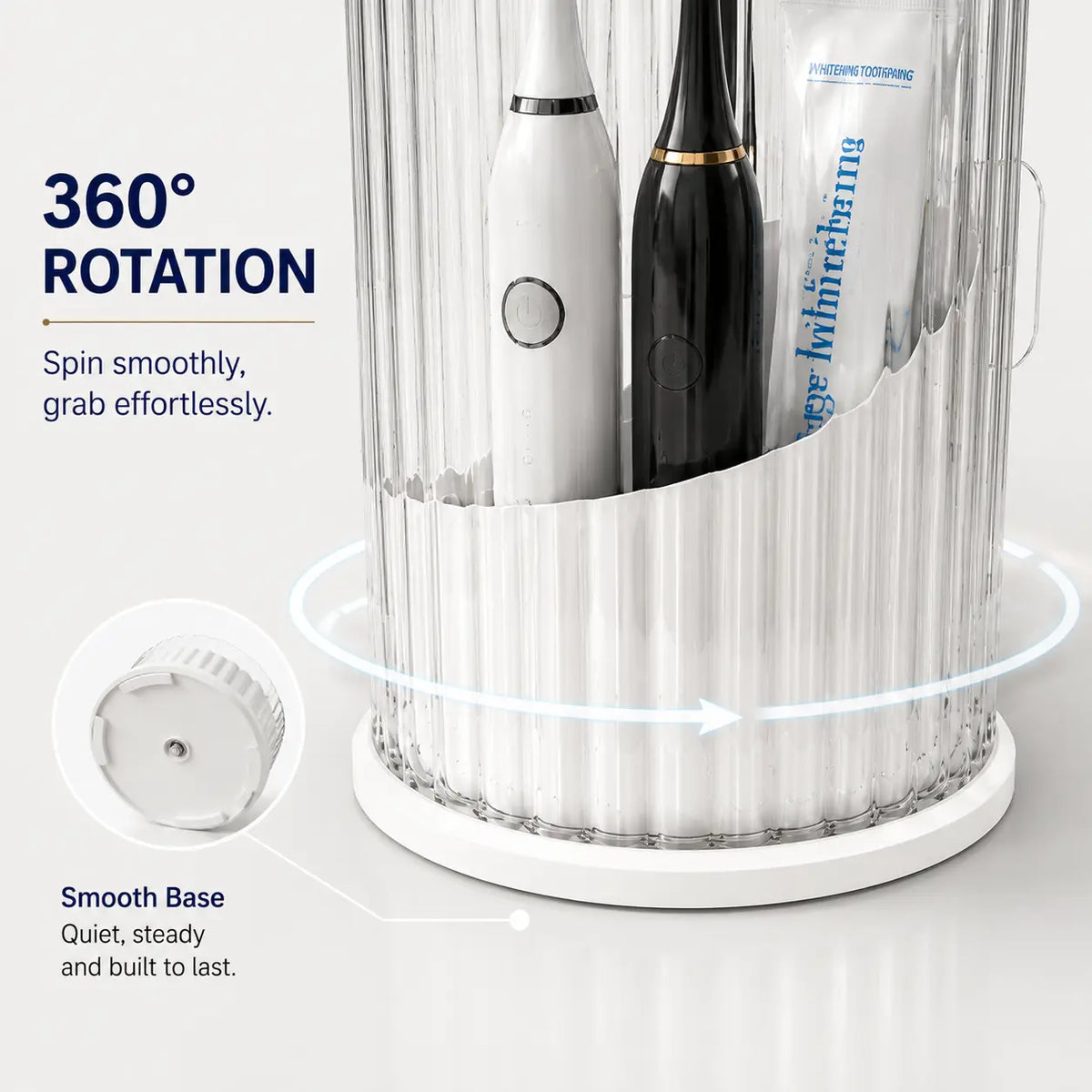 Protect Toothbrushes Instantly! No-Dust Sliding Lid Organizer