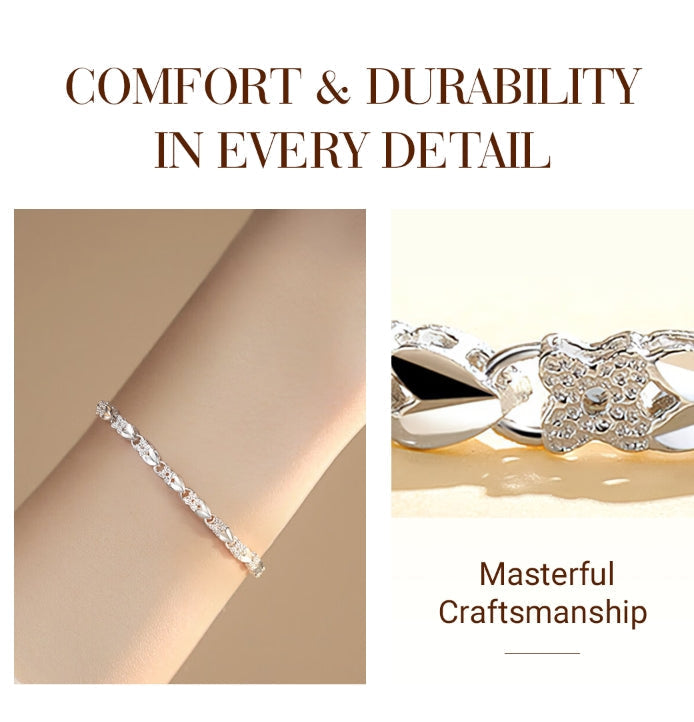 ✨Elegant Sparkling Lucky Clover Bracelet🍀