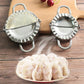Shape Dumplings Instantly! No-Stick Stainless Mold & Dough Cutter