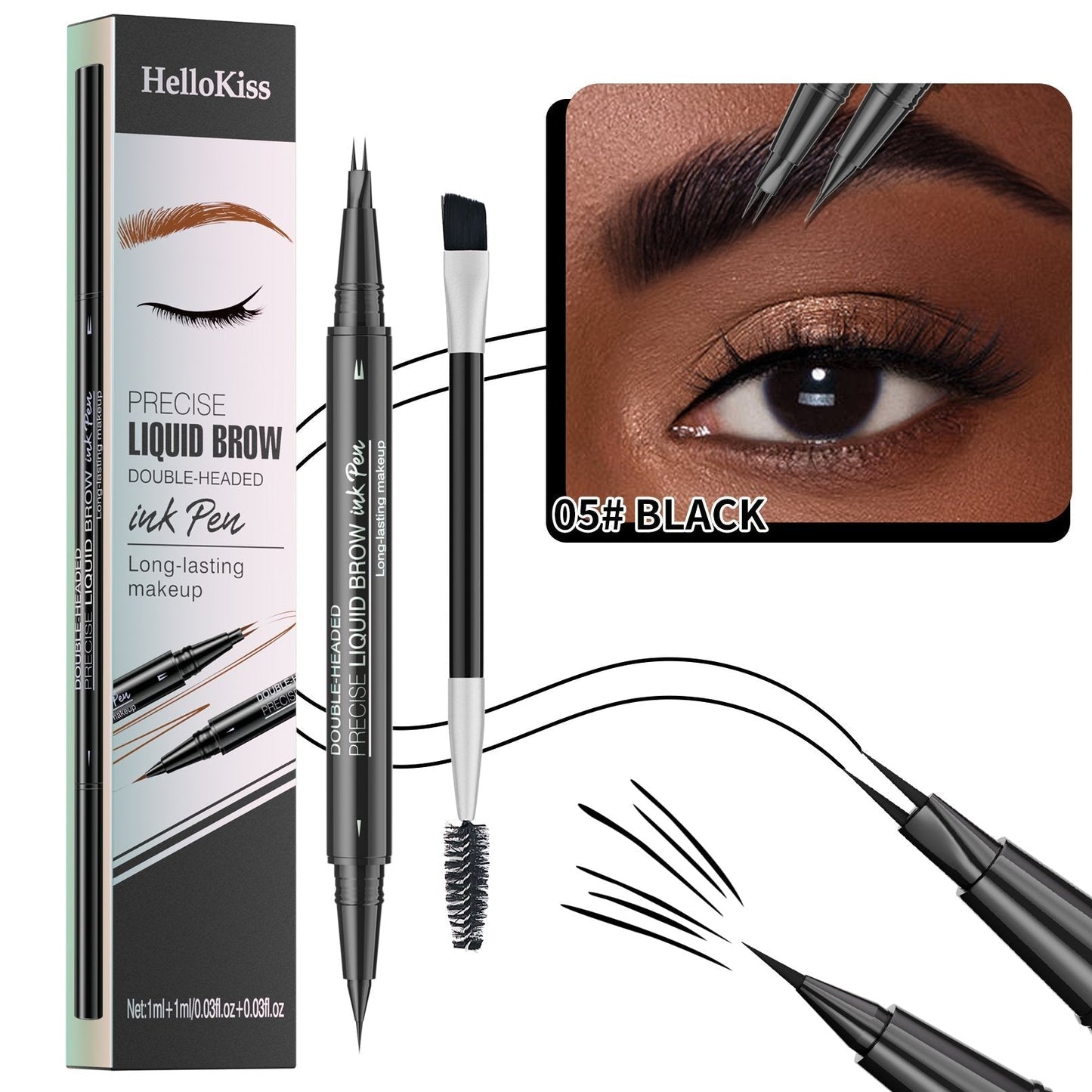 🔥HOT SALE 50% OFF🏆#1 Bestselling🏆2-in-1 Waterproof Eyebrow Pen (🔥Buy 2 Free Shipping)