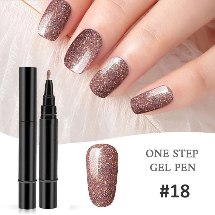 3-in-1 Gel Nail Pen – One Step, No Base or Top Coat Needed