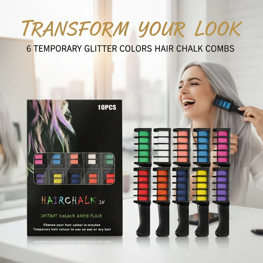 Color Hair Instantly! No-Stain 10-Piece Hair Chalk Set