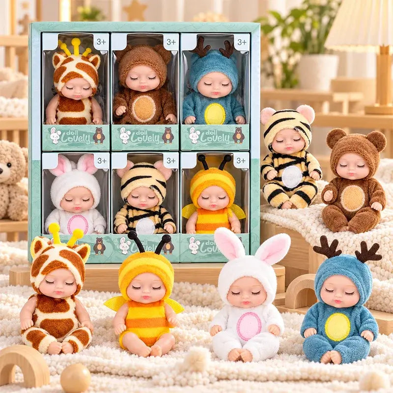 Delight Kids Instantly! Mini Realistic Animal Baby Doll